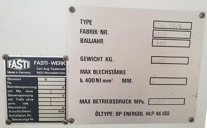 Gebraucht Hydraulische Tafelschere Fasti 509-30-6