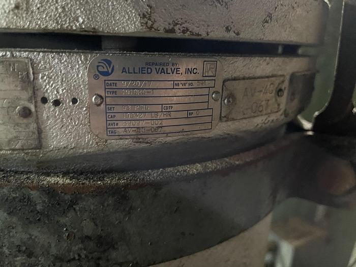 Used ALLIED VALVE, INC. ACID BOILER VALVE