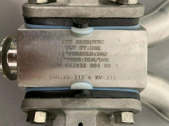 Used ITT Advantage 316L 90 PSI Diaphragm Actuator w/ 1 1/2" Sanitary Fittings