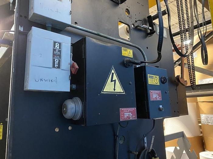 Used 40" BUTLER AUTOMATIC ROLL SPLICER 50" DIAMETER ROLLS