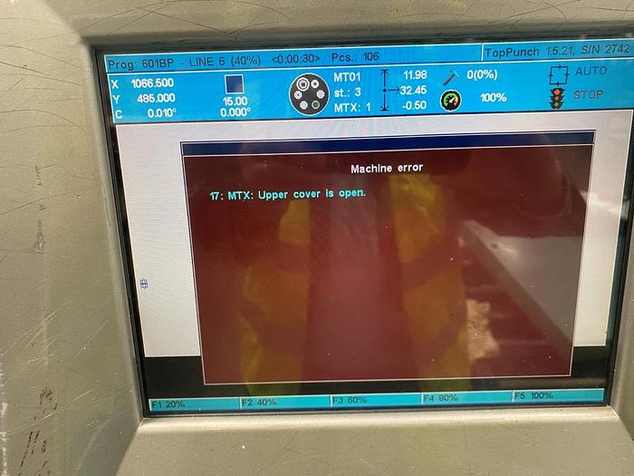 Used 2005 Euromac MTX INDEX CNC Punching Machine