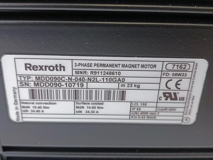 Synchronmotor, MDD090C-N-040-N2L-110GA0, R911248610, Rexroth neu