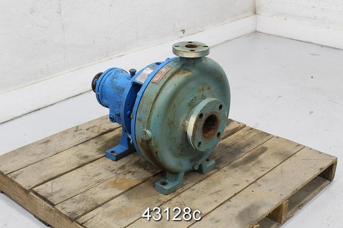 Used Goulds 3196 1.5x3x13 Pump, Iron Casing, 5-Vane Stainless Steel Impeller #43128