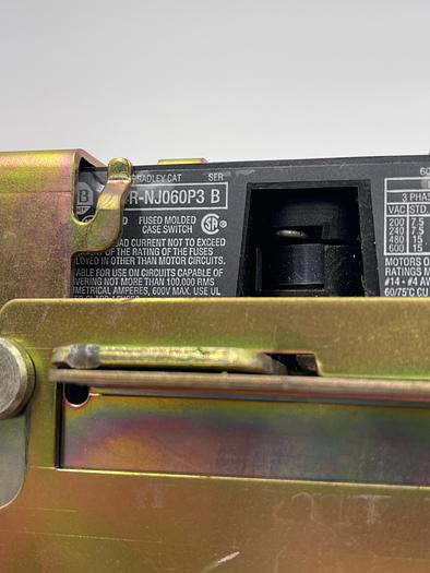 Used Allen-Bradley 194R-NJ060P3 Ser B 194RF-60 Ser A 