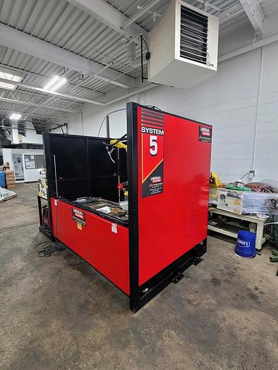 Used Fanuc Arcmate 0ia Lincoln 5 Welding Cell with Lincoln Powerwave R350 - Very Low Hours