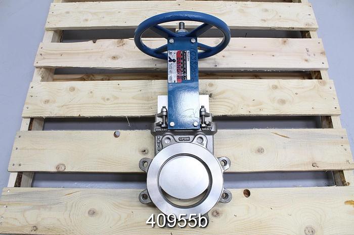 Unused Dezurik 6" Hand Operated knife Gate Valve #40955