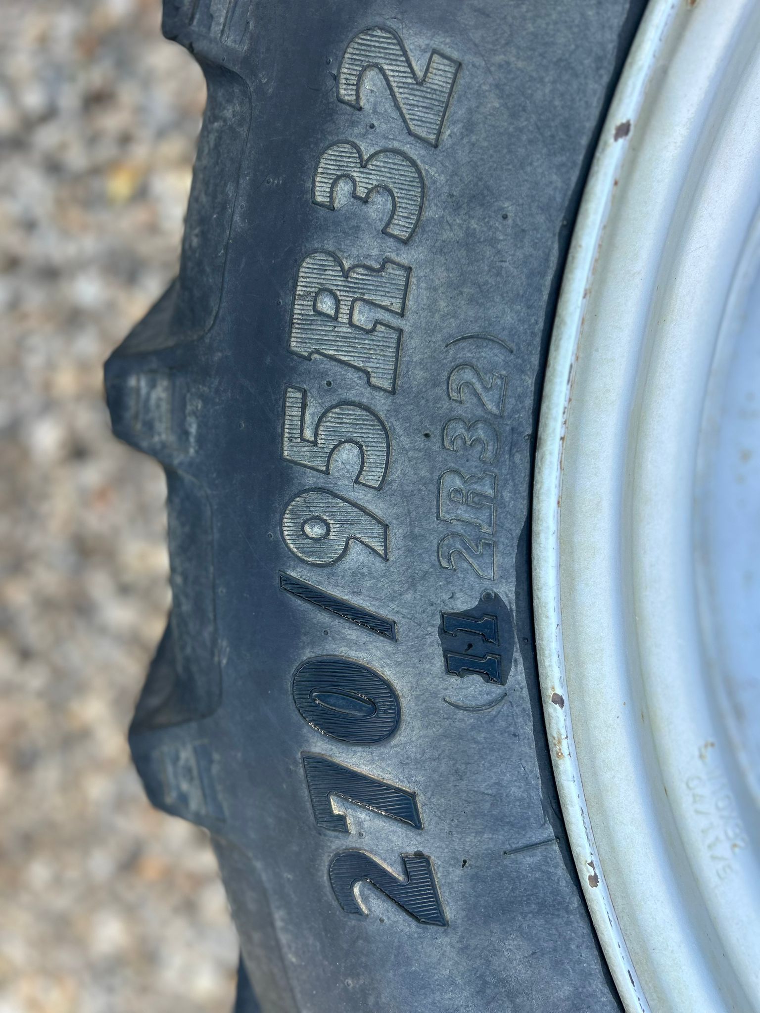 Used Set of Row Crop Wheels and BKT Tyres