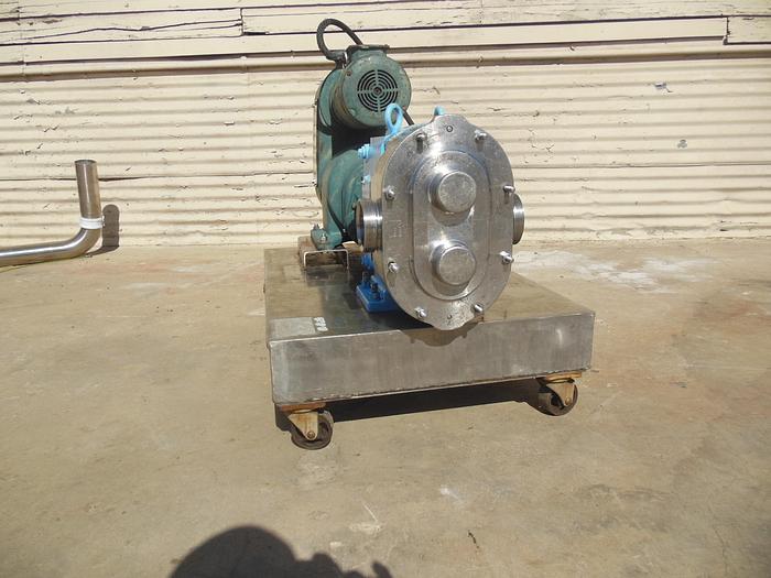 Used Pump, Positive, Waukesha, Mdl 130, S/st, 2 HP, 3" #S742564