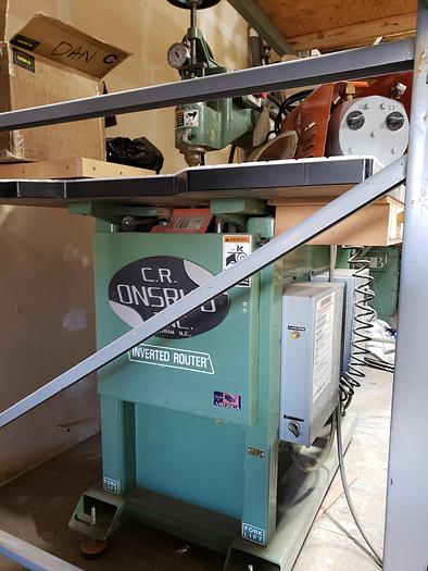 Used Onsrud Inverted Pin Router Model 36210