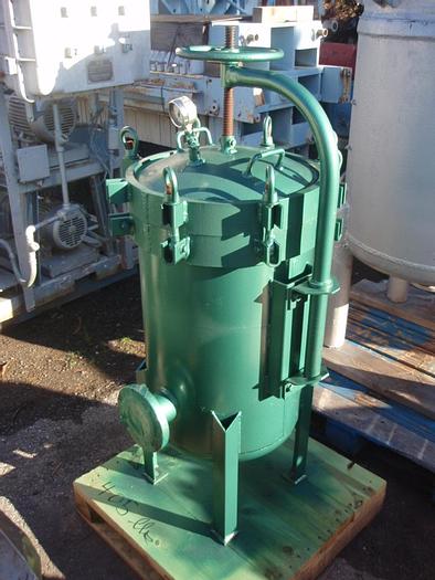 Used Filter, Pressure Leaf, 30 SF, S/st, Comm'l Filters, VTVL, #S385500