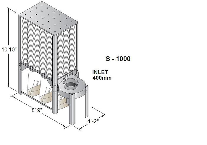 Nederman S-1000 10HP Filter Dust Collector