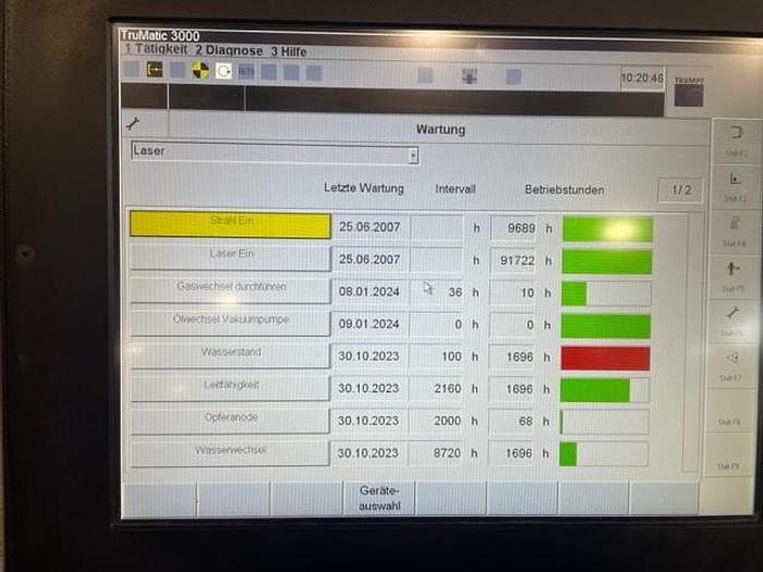 Used TRUMATIC - TRUMPF 3000 WITH SHEETMASTER