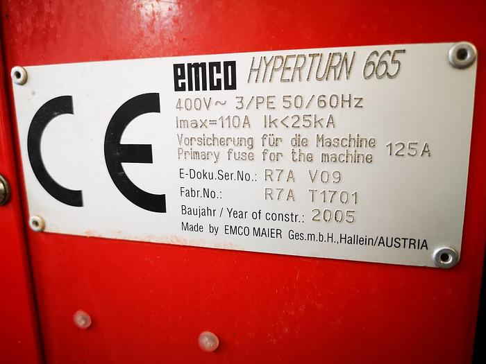 Used EMCO HYPERTURN 665 TWIN SPINDLE TWIN TURRET