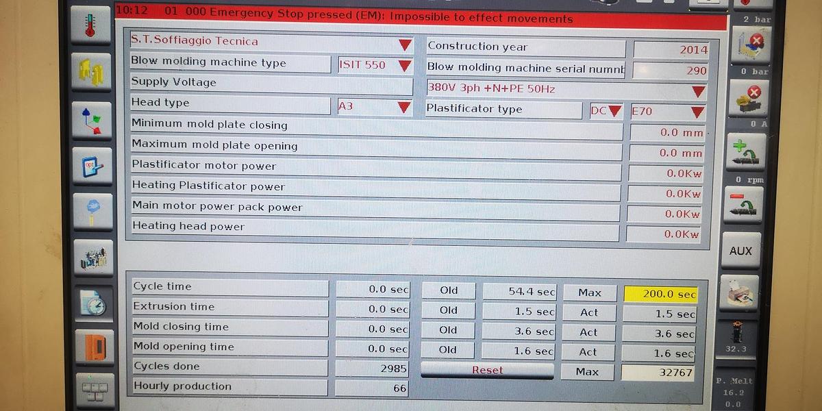 Used BLOW MOLDING MACHINE  TA  300 