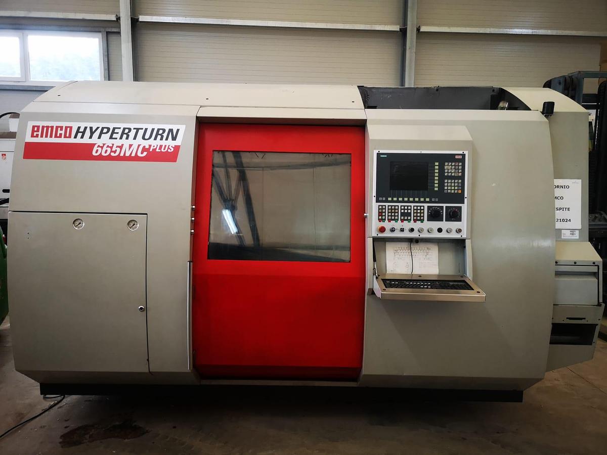 Used EMCO HYPERTURN 665 TWIN SPINDLE TWIN TURRET excellent condition