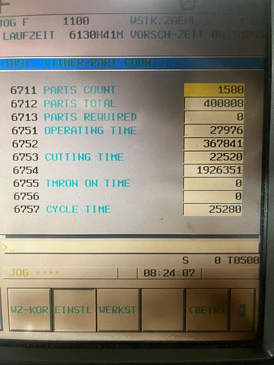 Used CNC LATHE INDEX GU 800 L