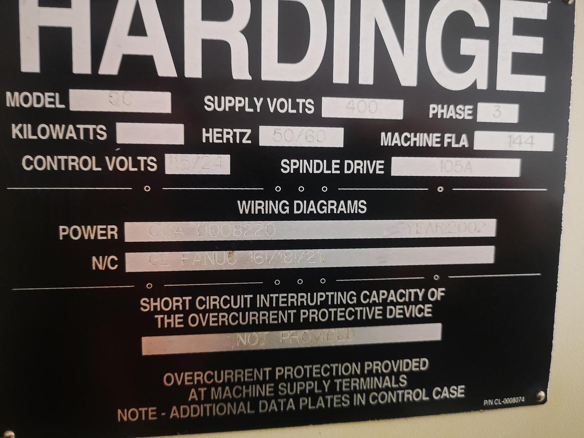 Used CNC LATHE - HARDINGE TWIN SPINDLE LATHE QUEST 8/51
