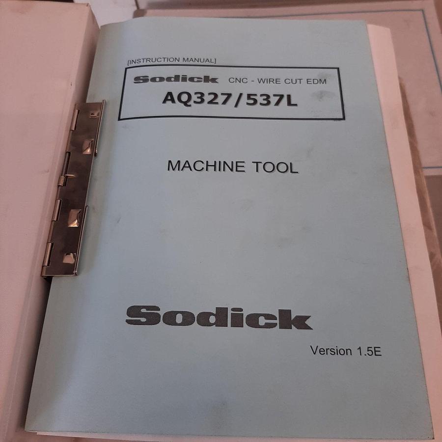 Used WIRE EROSION - SODICK AQ537L CNC Wire CUT EDM