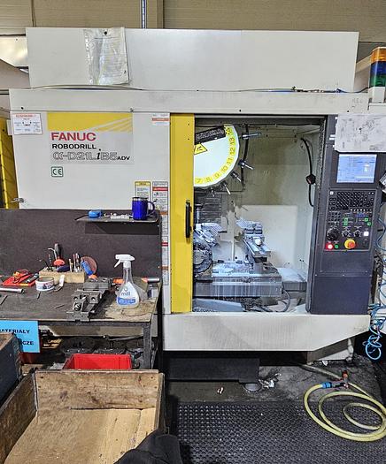 Used CNC FANUC-ROBODRILL ALPHA-D21L iB5ADV 5AXIS 3+2