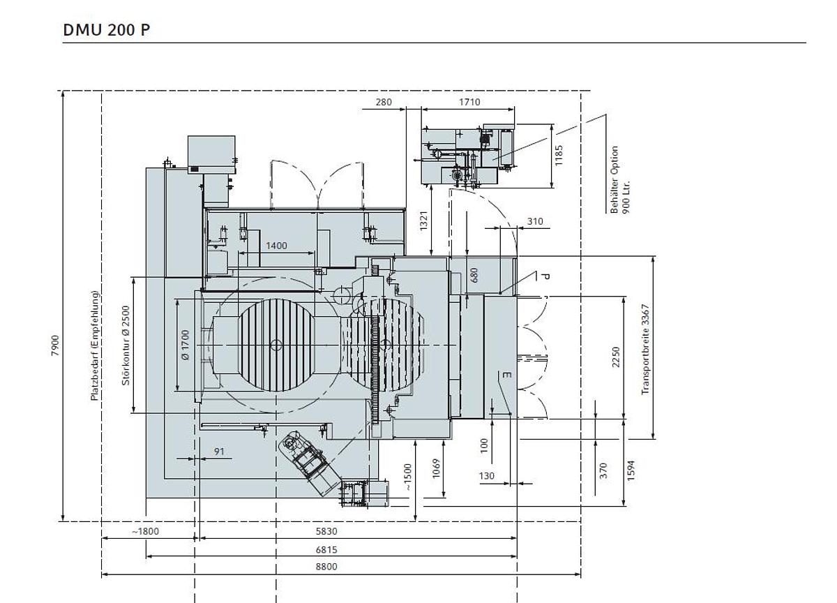 Used DMG DMU 200P 5 AXIS TOOL MILLING