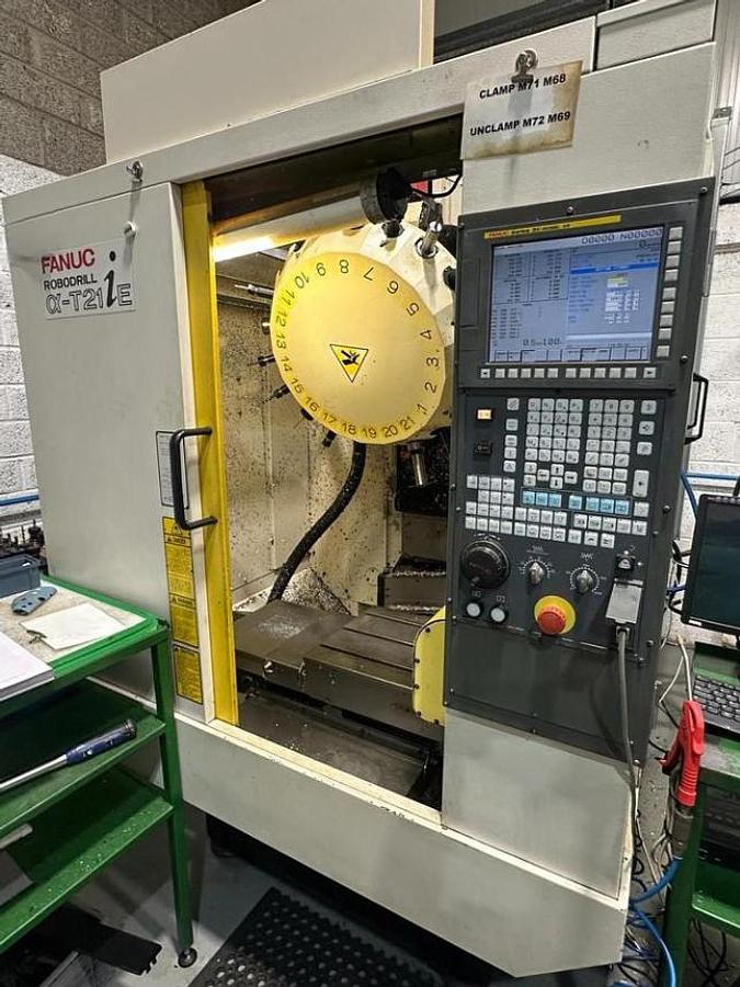 Used CNC Fanuc Robodrill T21iE 5-Axis Vertical Machining Centre – 2007 T21iE 5-Axis