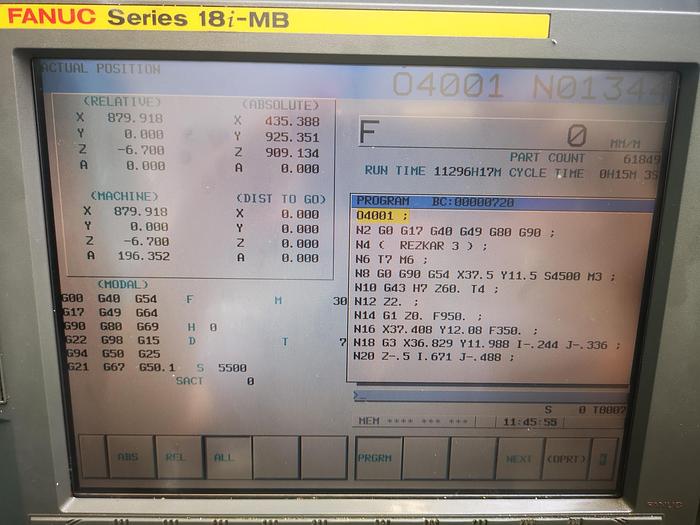 Used AGMA CNC VMC 2210 - G  + 4TH AXIS