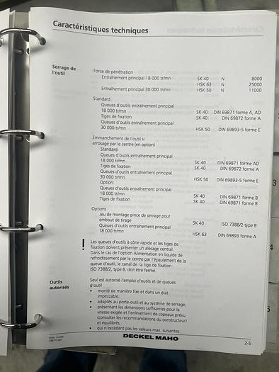 Used DMC 100V 3AXIS TOOL MILLING