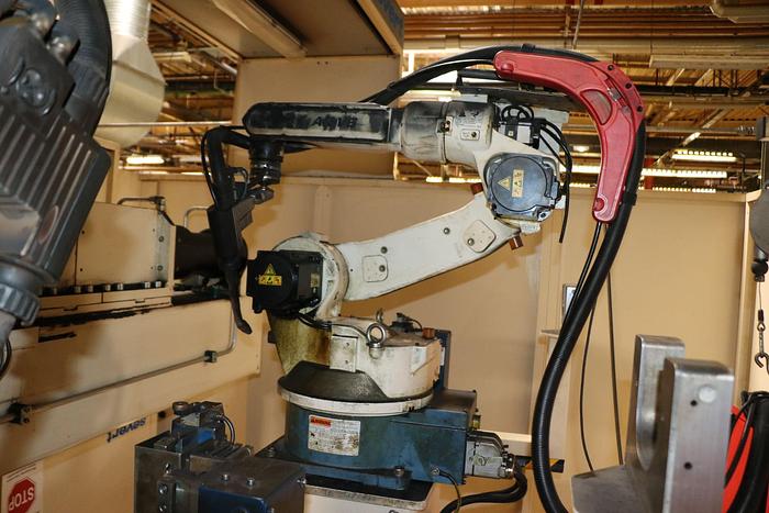 Used TWIN ROBOT WELDING CELL SEVERT-OTC 