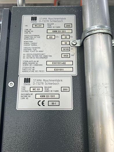 Used 5 AXIS - TWIN PALLET STAMA MC331 S -5 AXIS MACHINING CENTER