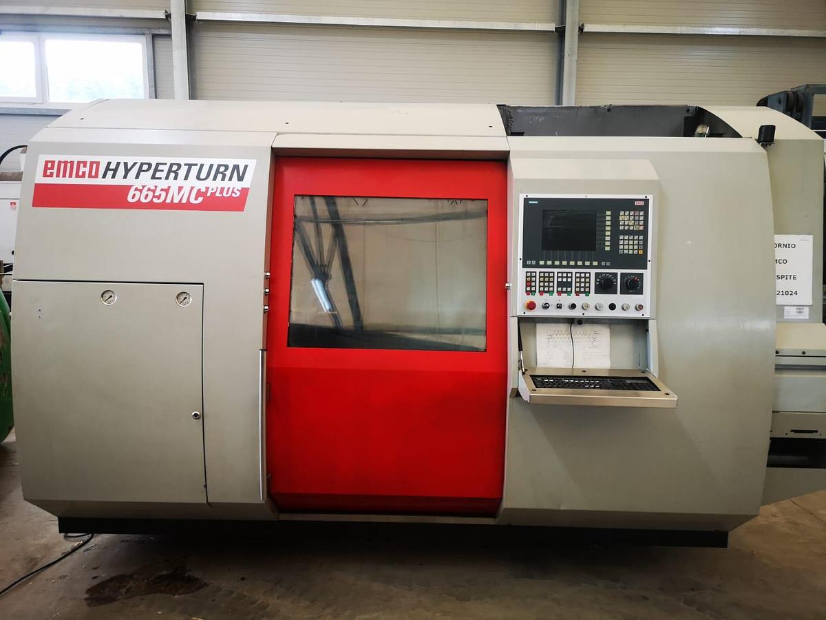 Used EMCO HYPERTURN 665 TWIN SPINDLE TWIN TURRET excellent condition