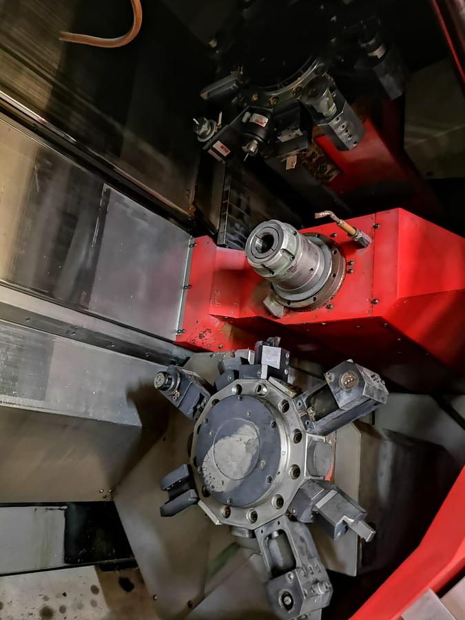 Used EMCO HYPERTURN 665 TWIN SPINDLE TWIN TURRET excellent condition