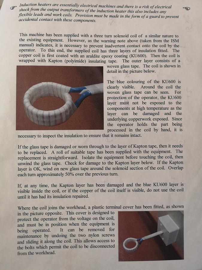 Used onduction heating ISM