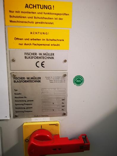 Used BLOW MOLDING - FISCHER - W. MULLER BFB 2-30 T
