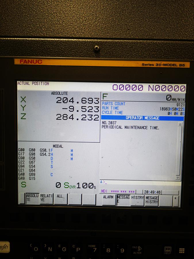 Used  CNC FANUC ROBODRILL ALPHA -D21L iB5