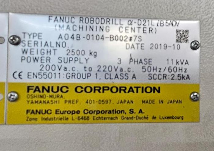 Used CNC MILLING FANUC ROBODRILL 