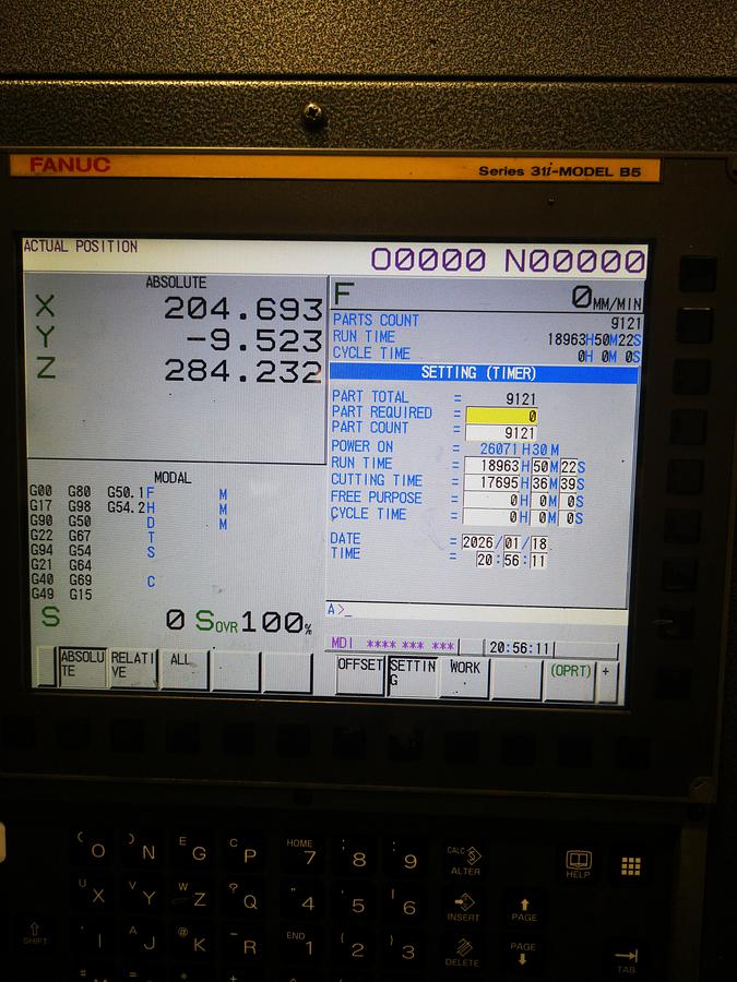 Used  CNC FANUC ROBODRILL ALPHA -D21L iB5