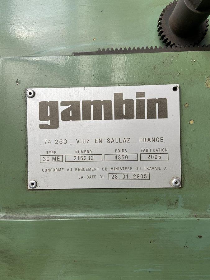 Used UNIVERSAL MILLING MACHGINE GAMBIN 3C ME -2005 