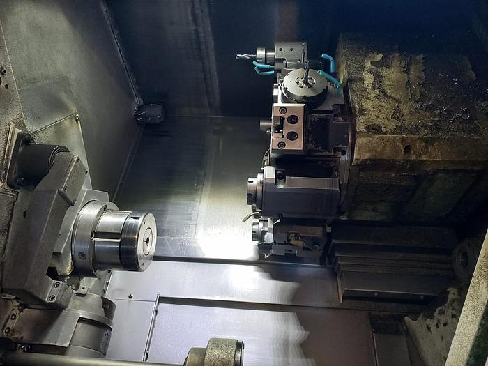 Used CNC LATHE TWIN SPINDLE MAZAK QTS100MS