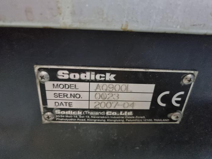 Used SODICK VIRE EROSION SODIC AQ900L