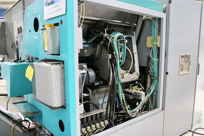 Used CNC LATHE INDEX ABC 42 WITH BAR FEEDER AND TOOLS