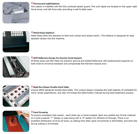 Used AGMA CNC VMC 2210 - G  + 4TH AXIS