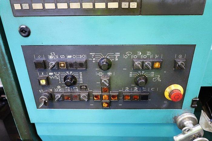 Used CNC LATHE INDEX ABC 42 WITH BAR FEEDER AND TOOLS