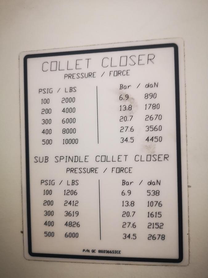 Used CNC LATHE - HARDINGE TWIN SPINDLE LATHE QUEST 8/51