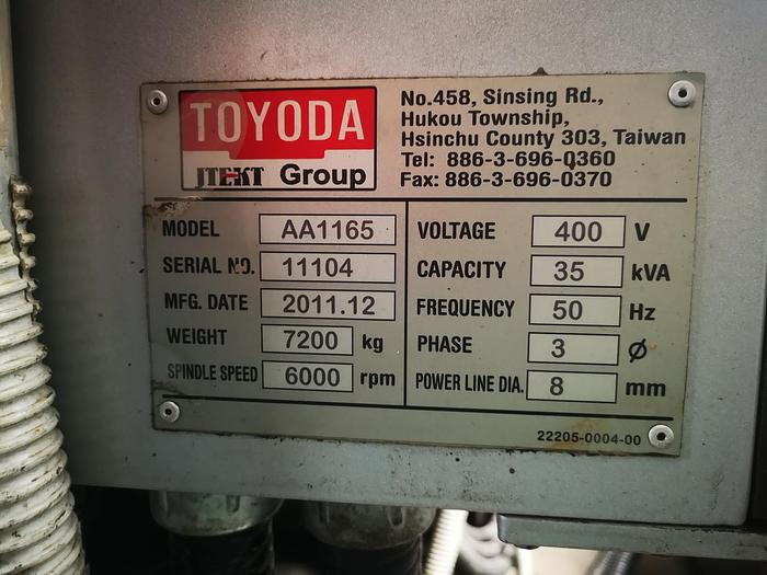 Used TOYODA FV1165 WITH  4-5TH AXIS 