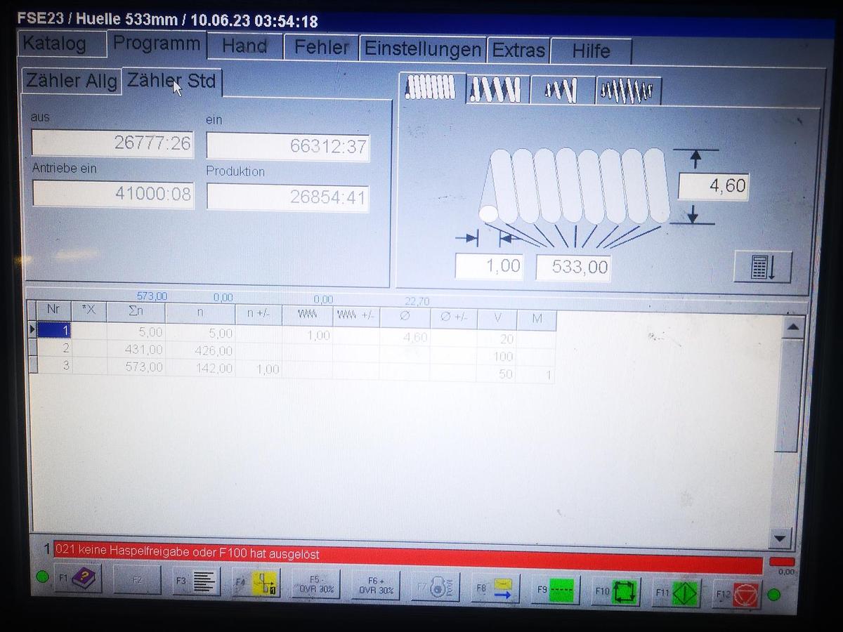 Used SPRING AND COIL - WAFIOS FSE 23 CNC -2010