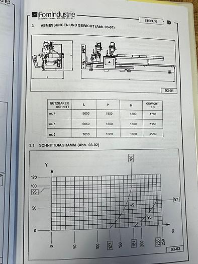 Used CIRCULAR SAW FOM - STEEL 35 -TWIN HEAD