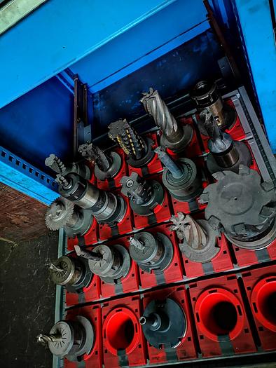 Used CNC BORING MILL WOTAN RAPID 1 WITH HUGE AMOUNT OF TOOLING