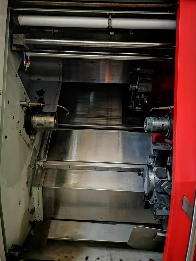 Used EMCO HYPERTURN 665 TWIN SPINDLE TWIN TURRET excellent condition