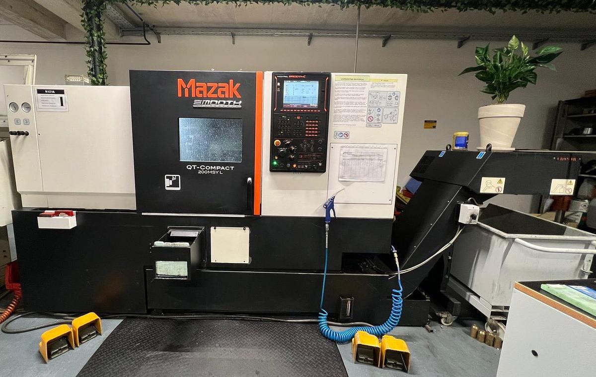 Used CNC LATHE MAZAK QTC 200 MSY L TURNING AND MILLING