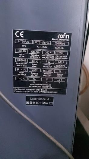 Used ROFIN TOOL LASER WELDING